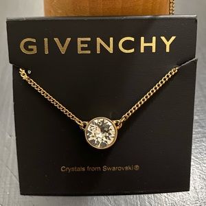 Givenchy Swarovski Pendant Necklace, 16" + 2"